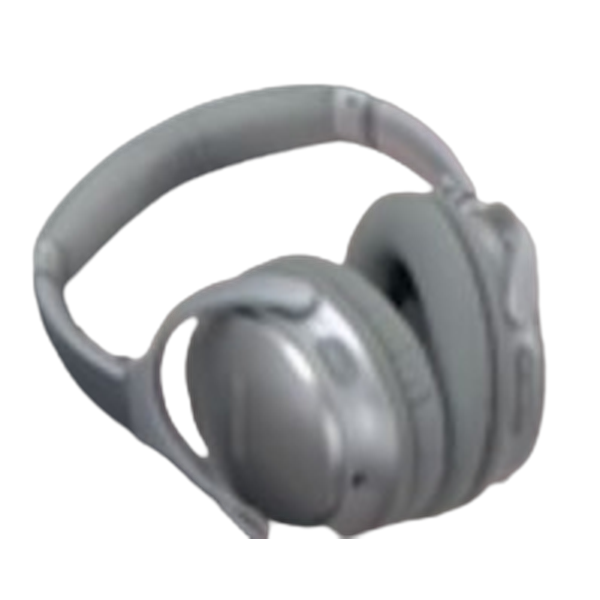 silver headphone